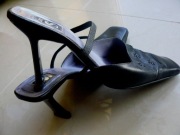 But S klapki sandały skóra naturalna 37 czarne