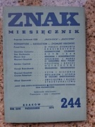 Znak miesięcznik nr 244 (10/1974) Zygmunt Krasiński: romantyzm, katolicyzm