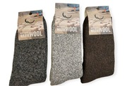 Skarpety męskie wełniane 3 pary