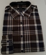 TOP-LEVEL KOSZULA DŁUGI RĘKAW W KRATKĘ 100% COTTON ROZMIAR M 38/39