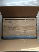 VigoWood Drewniany przenośny stolik z poduszką na laptopa, tablet i telefon