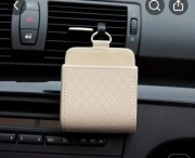 Uchwyt na telefon etui pojemnik do samochodu auta beżowy kremowy