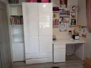 Zestaw mebli biały polysk