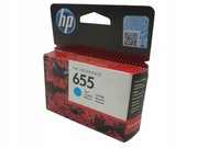 Tusz 655 HP Cyan Orginał