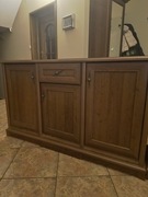 Meble do sypialni, używane.Komoda,2 szafki nocne, szafka RTV i rama łóżka 