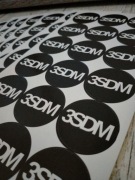 Naklejki 3SDM Felgi 10 sztuk 45mm