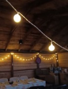 Lampki ogrodowe zewnętrzne Girlanda led 15 metrów 50 led mleczne 