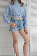Bluza top niebieska Bershka r. XS