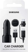 Nowa Ładowarka Samochodowa Samsung EP-L1100 + Kabel (USB-C / micro USB)