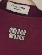 Sukienka bordowa Miu Miu 