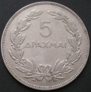 Grecja 5 drachm 1930 - 