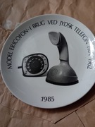 Talerz ozdobny :Model Ericofon – używany w Jutland Telefon od 1962 roku