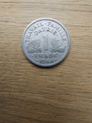 Francja - Vichy Republika 1 frank 1944 C stan -II