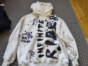 Bluza kangurka Zara 158 cm biała misie 