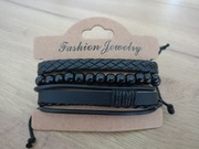 Zestaw bransoletek 3szt męska 