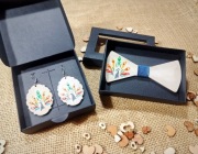 Zestaw Mucha męska kolczyki Kongres 2026 folklor Exclusive Mvcha Nie Siada