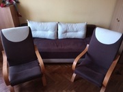 Komplet sofa plus dwa fotele