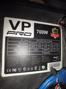 Zasilacz 700W certyfikat 80Plus Bronze