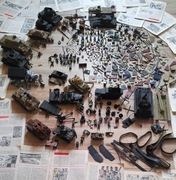 Wehrmacht Żołnierzyki Pojazdy wielki zestaw Bez  żołnierzyków i motora 