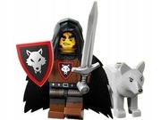 Lego minifigurka 71048 seria 27 Rycerz Wolfpack Beastmaster Wilk Władca