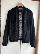 34 XS 36 S Guess czarna lekka kurtka bomberka panterka