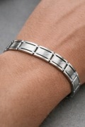 Srebrna męska bransoletka ze stali chirurgicznej stainless steel