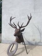Głowa jelenia-medalion