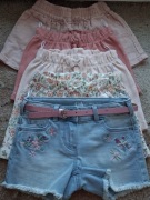 C&A/H&M zestaw krótkich spodenek rozm. 98 5 szt. 