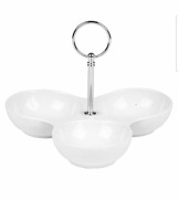 Półmisek ceramiczny z 3 przegródkami