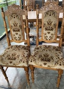 Komplet - 2 komody, krzesła, stół, ława, kanapy, witryna