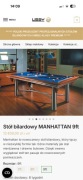 Stół bilardowy MANHATTAN – profesjonalny, solidny, designerski