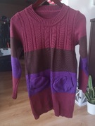 Długi sweter - tunika w rozmiarze uniwersalnym 