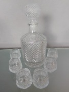 Zestaw karafka z 6 kieliszkami PRL