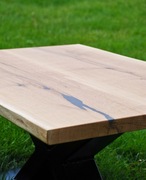 Stolik dębowy kawowy, loft industrial