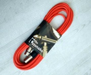 Kabel mikrofonowy XLR - 6 metrów - czerwony