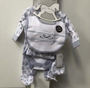 Nowy zestaw 5-pak 0+ 56 cm body pajacyk prezent