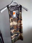 bluzka bluzeczka ramiączka moro roz S