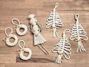 ozdoby choinkowe z makramy