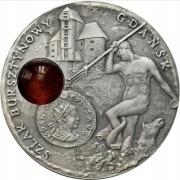 Niue. 1 dolar 2008, Szlak Bursztynowy Gdańsk – SREBRO