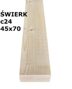 drewno konstrukcyjne c24 45x70 kantówka strugana