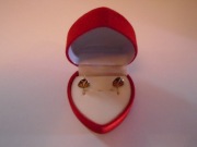 Złote damskie kolczyki pr.333 piekny motyw listka 