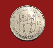 Moneta 1 rupia 2016, Mauritius