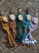 Brelok MAKRAMA, panieński, urodziny, prezent