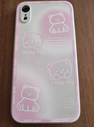 Etui, pokrowiec iPhone xr różowe misie 