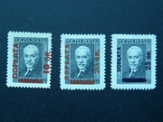 D89**-D91** Znaczek obiegowy 239 "Dopłata" i nowej wartości.