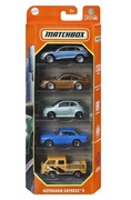 MATCHBOX 5 PACK AUTOBAHN EXPRESS V AUDI E TRON PORSCHE 911 FIAT 500 ALFA VW