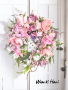 Wiosenny wianek na drzwi, Wielkanoc, dekoracja domu 