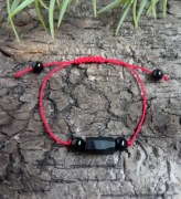 Minimalistyczna bransoletka ochronna czarny turmalin 