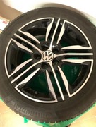 Koła VW 17 ' z oponami zimowymi Continental 215/55/17