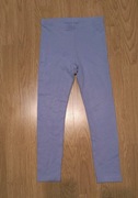 Błękitne legginsy niebieskie spodnie getry dziewczęce Lupilu 110/116 Basic